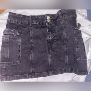 Windsor Black jean mini skirt